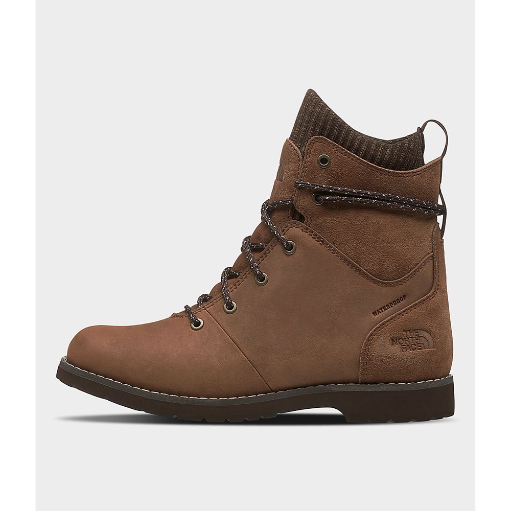 The North Face Boots Womens Australia - The North Face Ballard Iii Lace Wp Brown (EQC-457320)